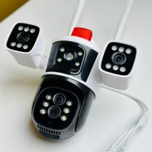 Bullet Dome PTZ 5 Lens Three Screens Security CCTV Network Outdoor Camera